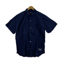 半袖シャツ HOMME 25SS 製品加工 SSシャツ XS ネイビー