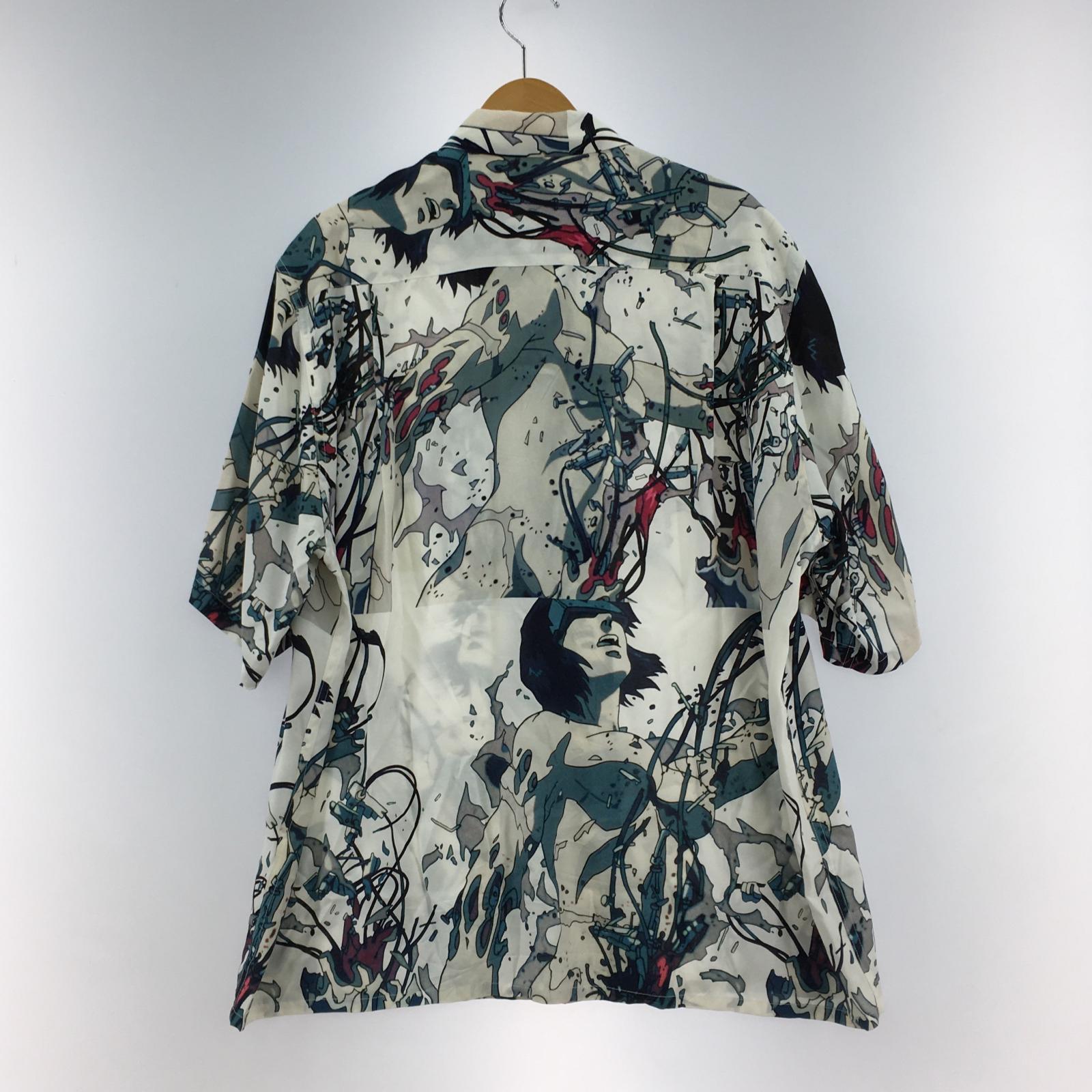 半袖シャツ ×GHOST IN THE SHELL HAWAIIAN SHIRT 白 L L ホワイト