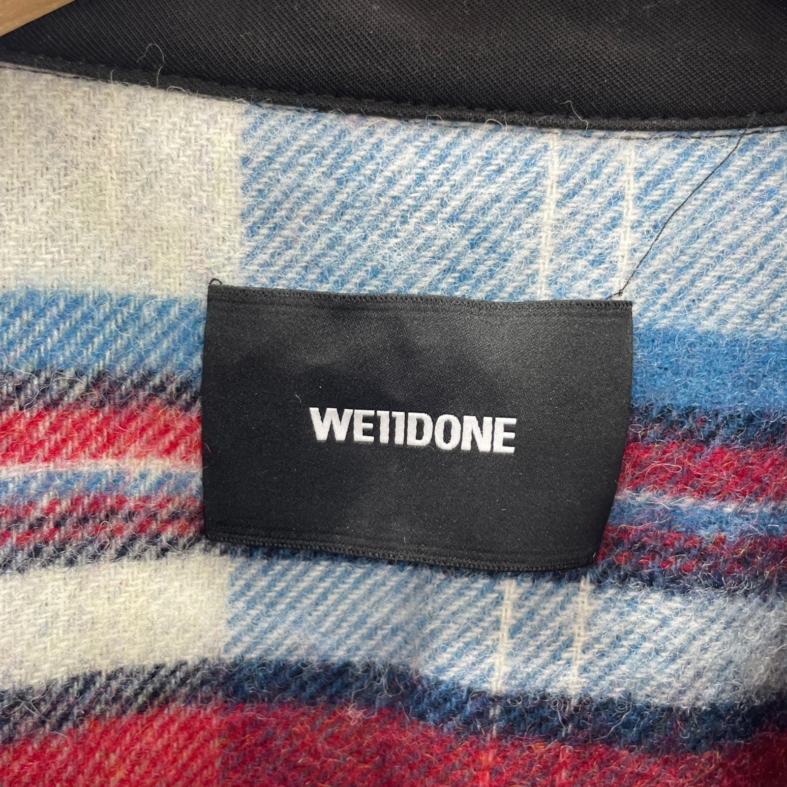 長袖シャツ WE11DONE/21AW/WD CHECK ANORAK WOOL SHIRT L
