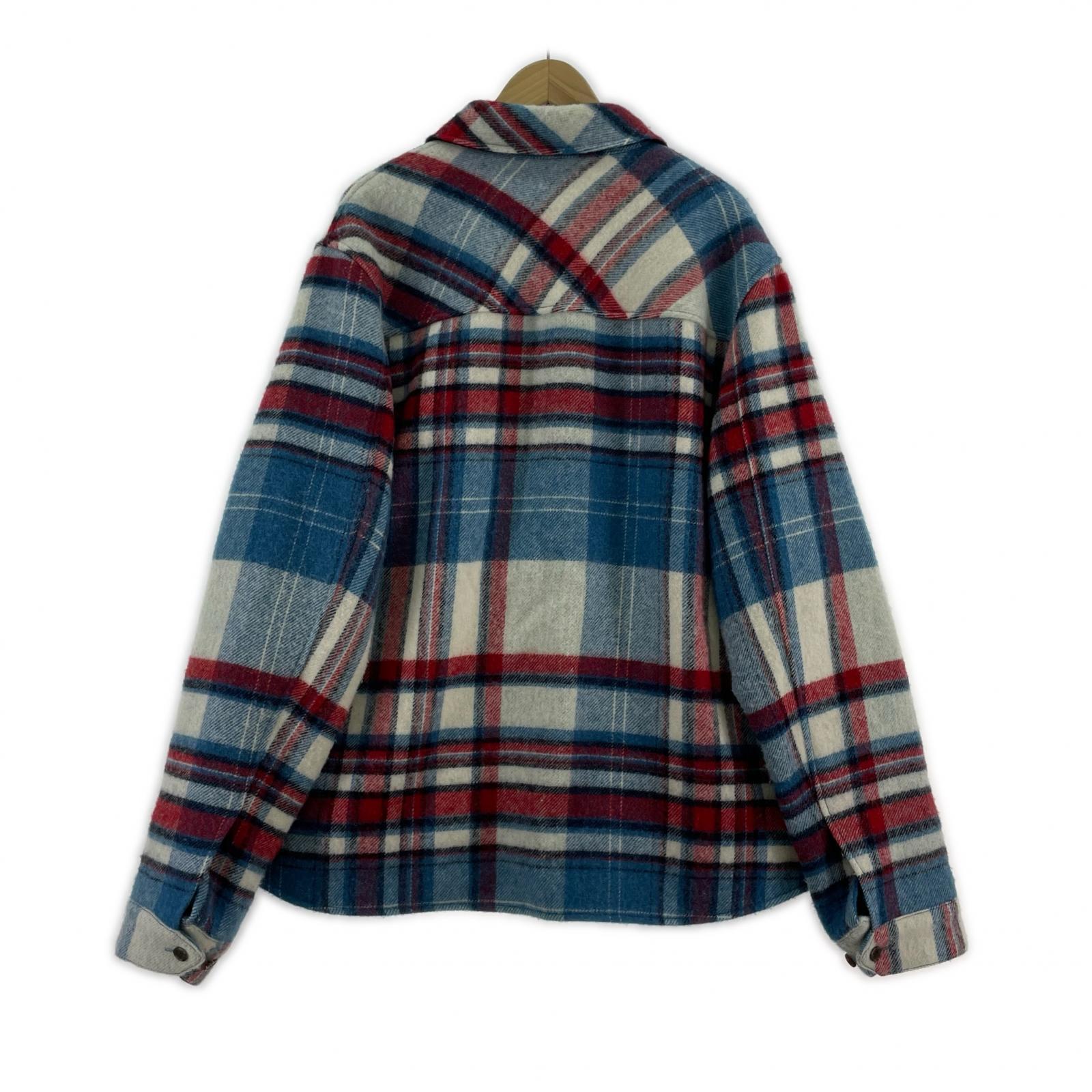 長袖シャツ WE11DONE/21AW/WD CHECK ANORAK WOOL SHIRT L