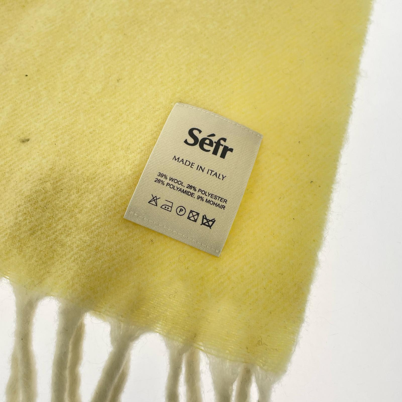 その他アクセサリー Sefr モヘア混マフラー イエロー