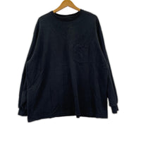 長袖Tシャツ graphpaper L/S Oversized Pocket ロンTee O/S ブラック フリー ブラック