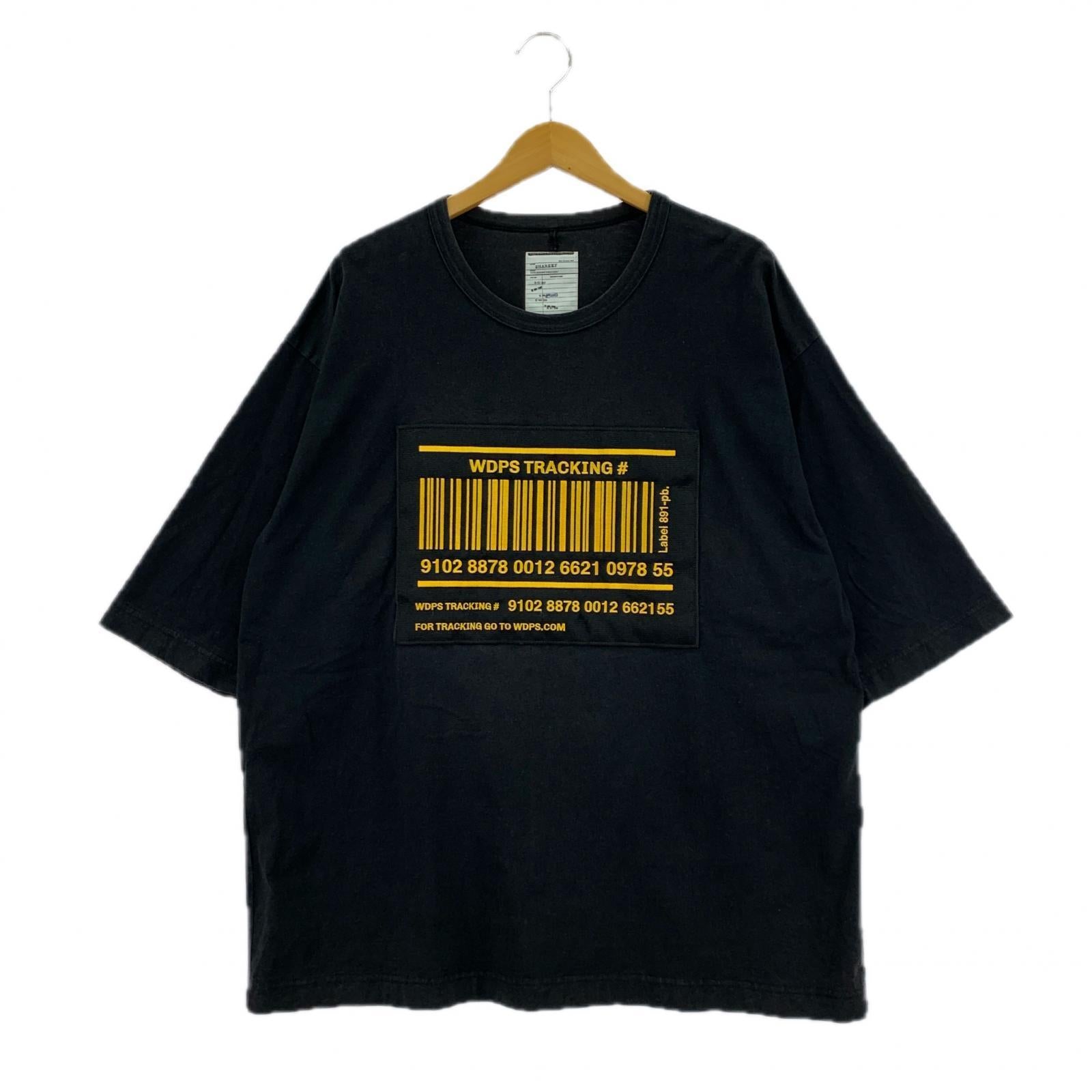 半袖Tシャツ バーコードTシャツ 黒 ブラック