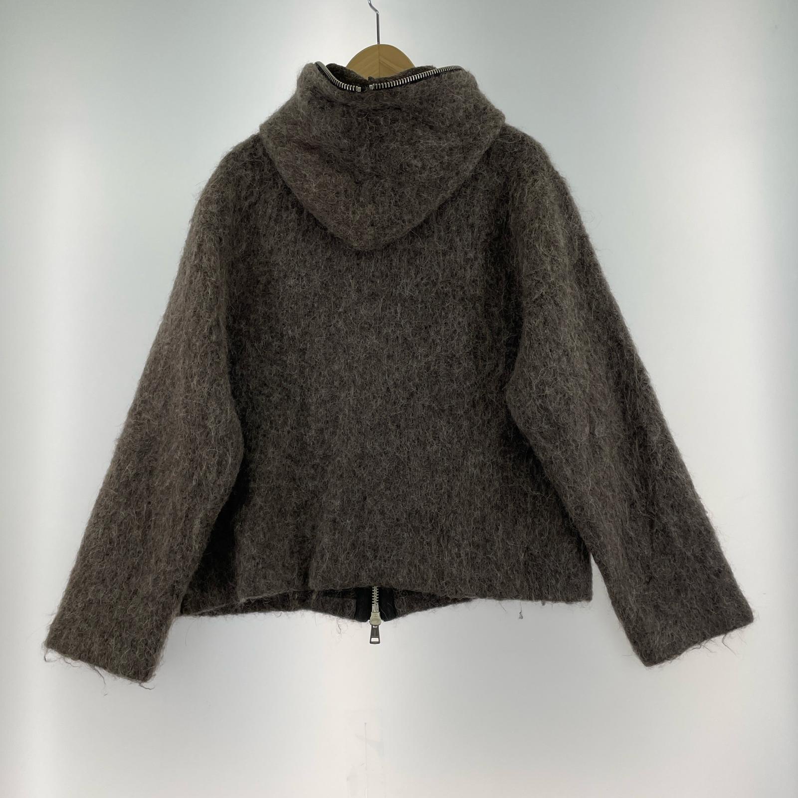 パーカー FULL ZIP HOOD mole grey mohair 44 44 ブラウン