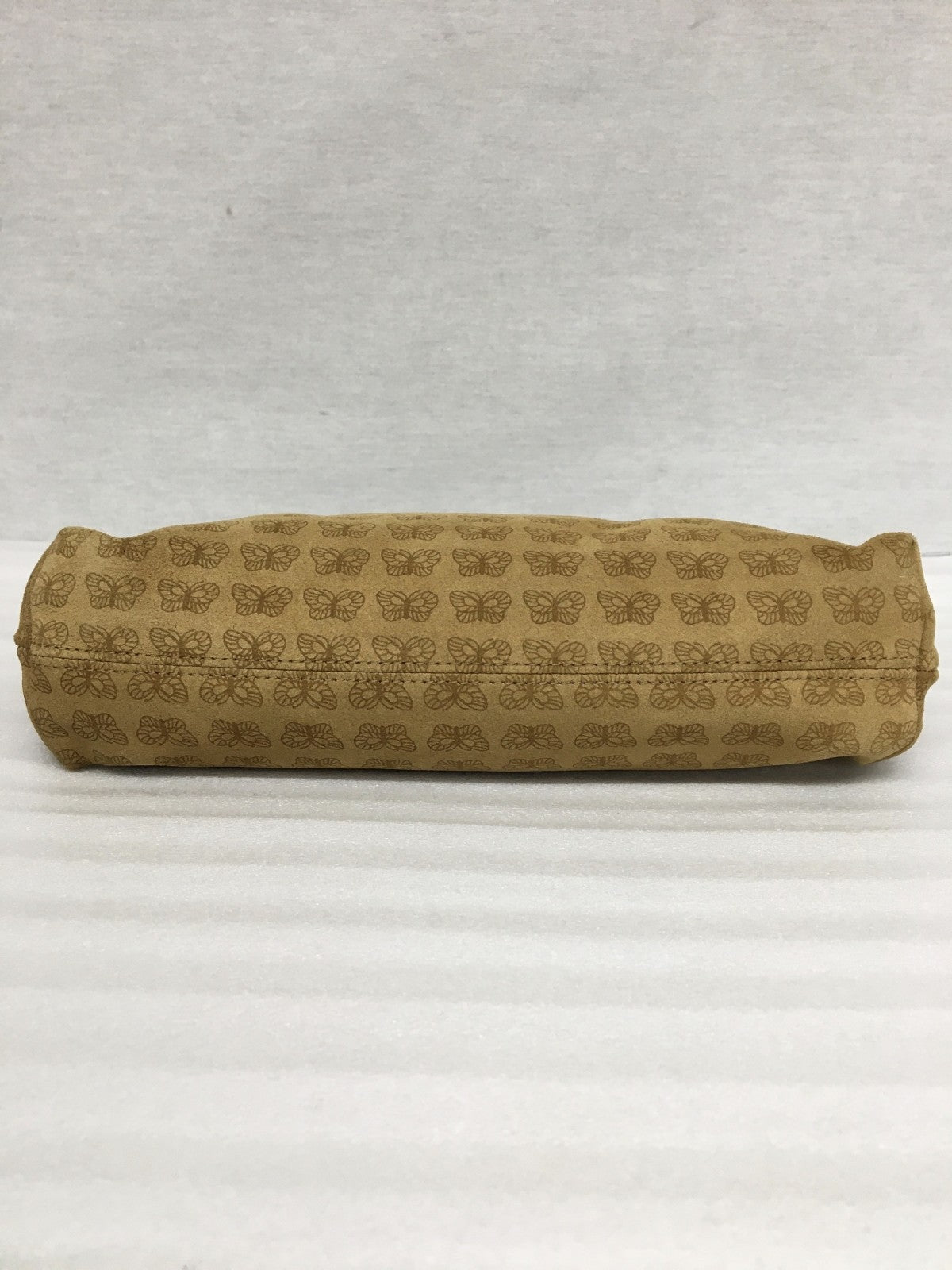 パピヨン スエード ポーチ ベージュ