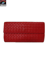 Bottega Veneta 長財布 赤