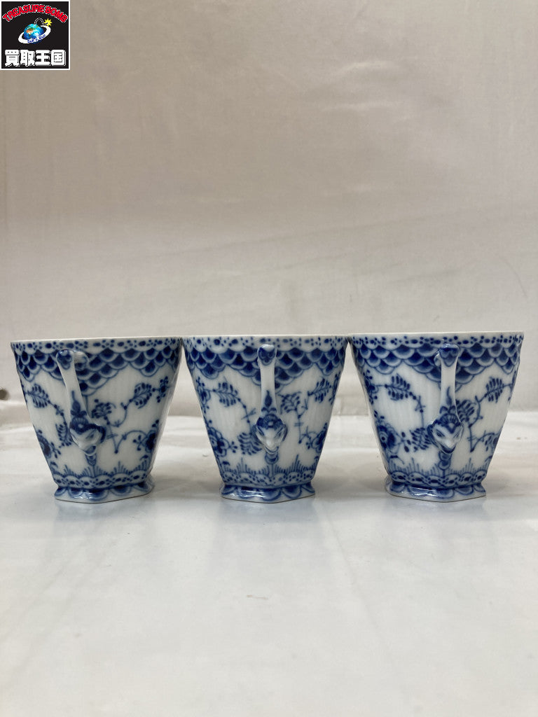 ROYAL COPENHAGEN ブルーフルーテッドコーヒーカップソーサー