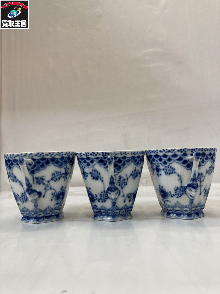 ROYAL COPENHAGEN ブルーフルーテッドコーヒーカップソーサー