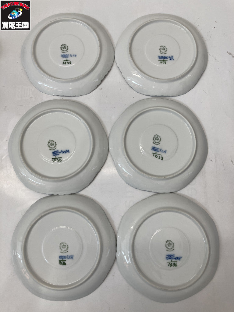 ROYAL COPENHAGEN ブルーフルーテッドコーヒーカップソーサー