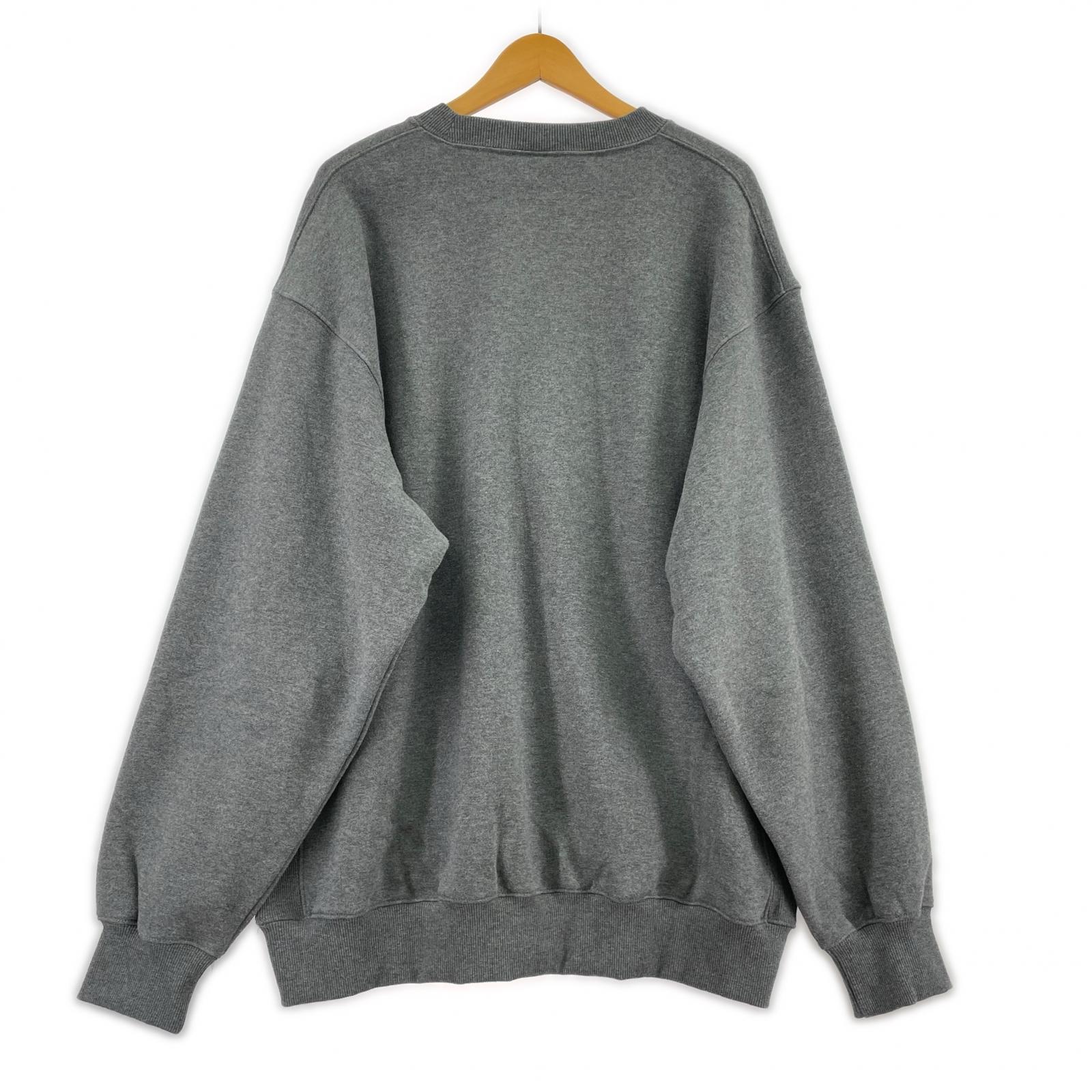 スウェット LQQK STUDIO PINTUCK CREWNECK XL グレー