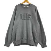 スウェット LQQK STUDIO PINTUCK CREWNECK XL グレー