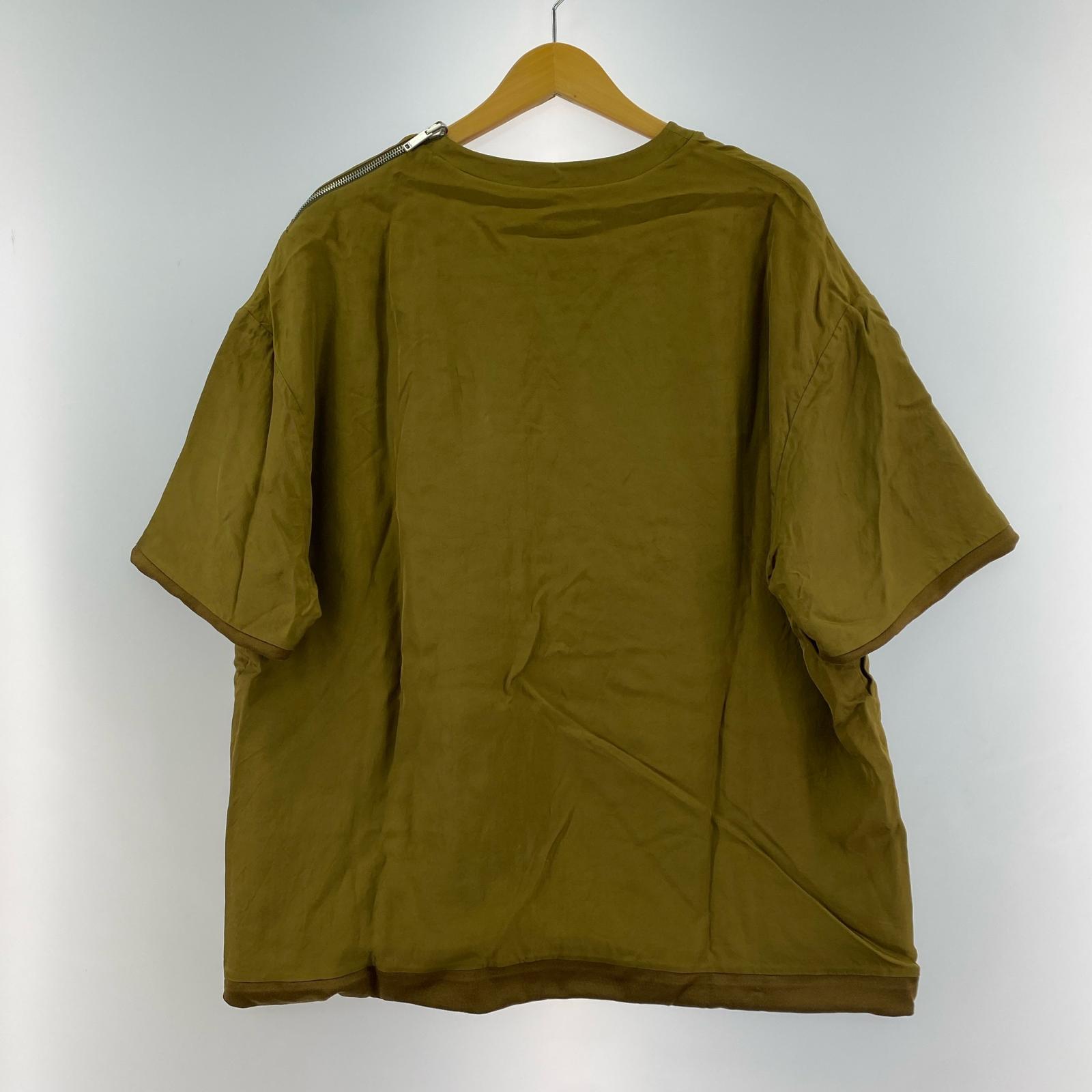 半袖Tシャツ JIL SANDER ショルダージップS/Sプルオーバー S カーキ S カーキ