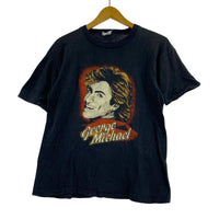 半袖Tシャツ 80s George Michel パキ綿 Tシャツ (L) ブラック L ブラック