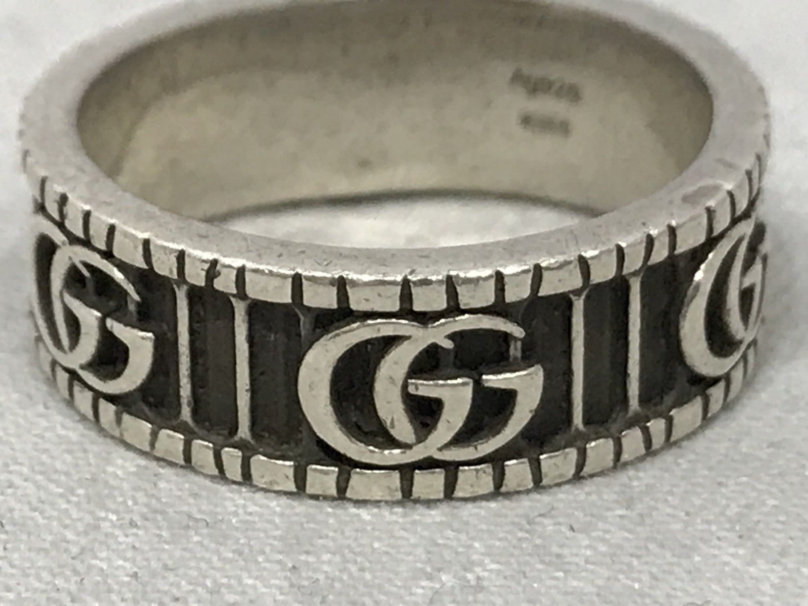 GUCCI ダブルGワイドリング 20号