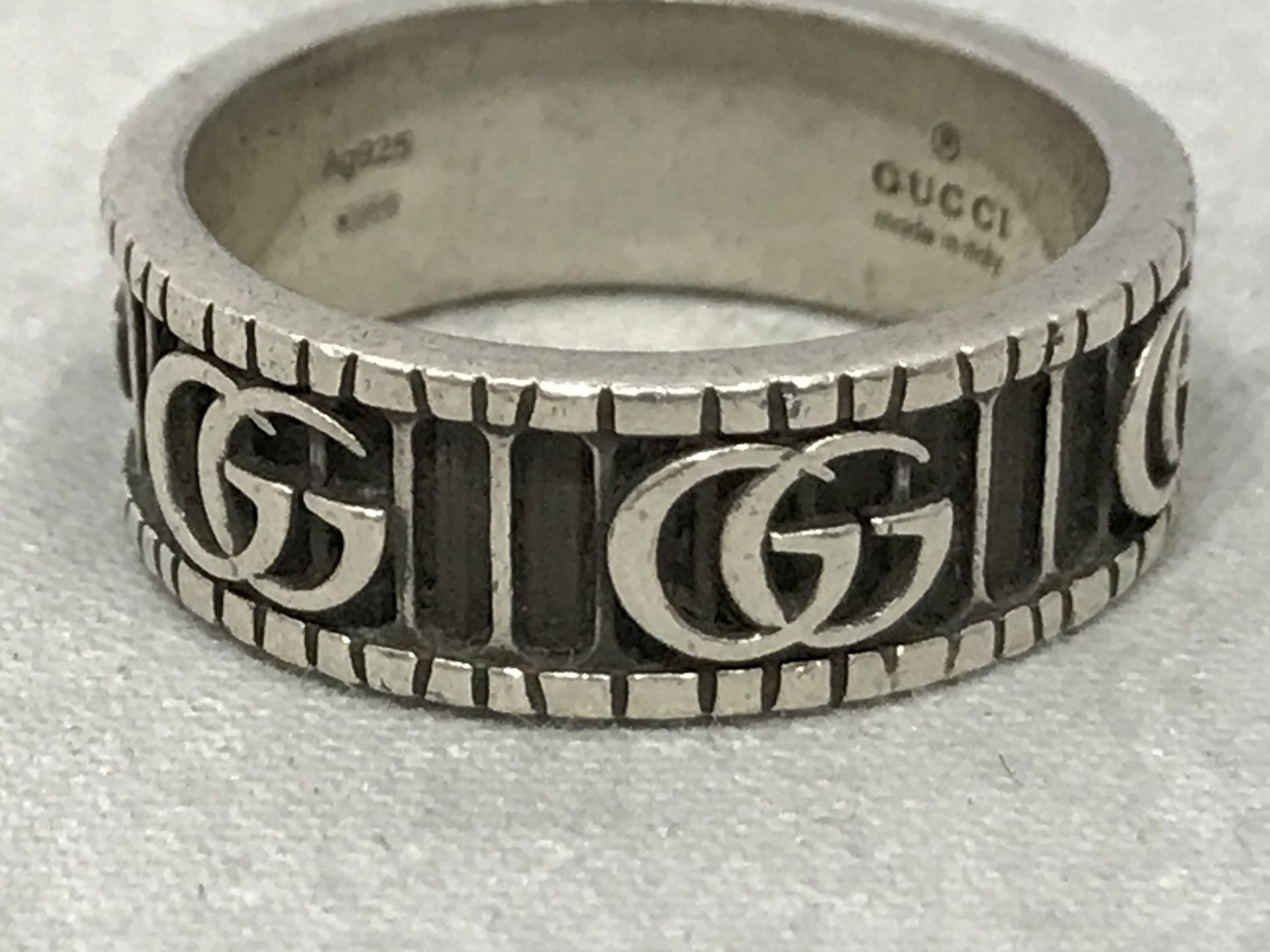 GUCCI ダブルGワイドリング 20号