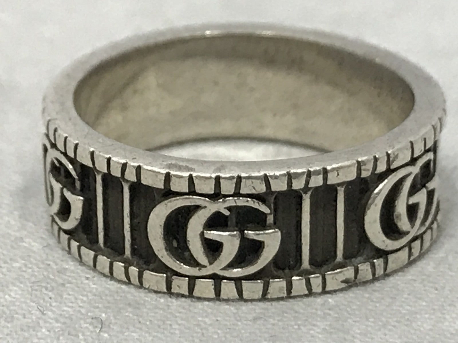 GUCCI ダブルGワイドリング 20号
