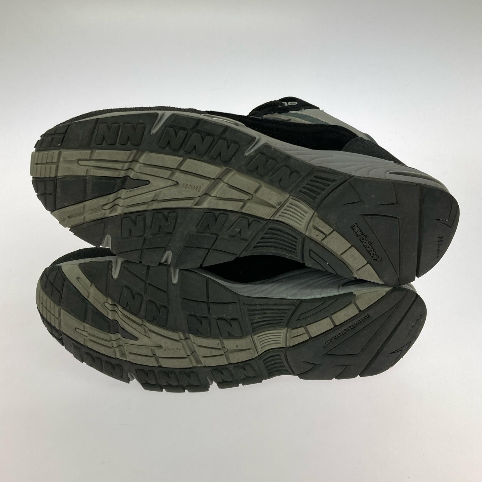 スニーカー NEW BALANCE UK製 M991WTR ローカットスニーカー ブラック/グレー UK8 1/2 ブラック