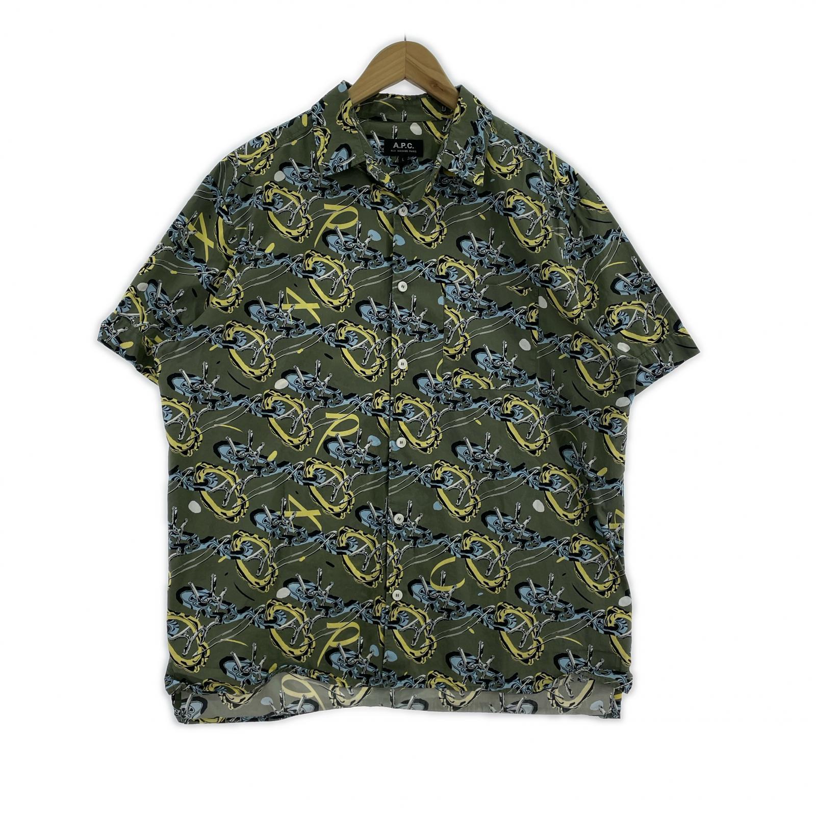 半袖シャツ Ross グラフィックシャツ 緑 (L) L グリーン