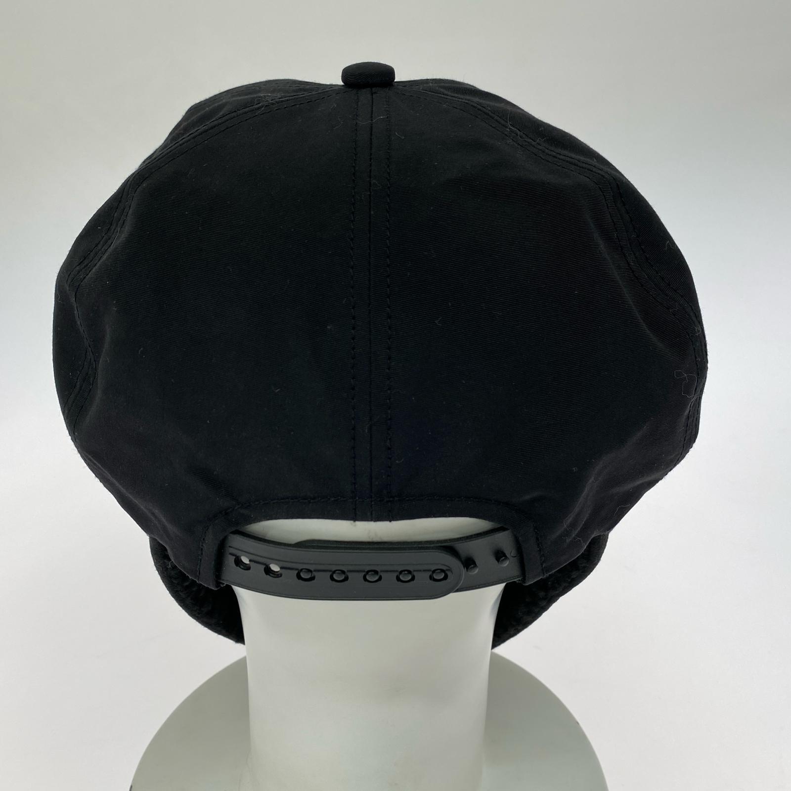 キャップ EARFLAP CASQUETTE 黒 ブラック