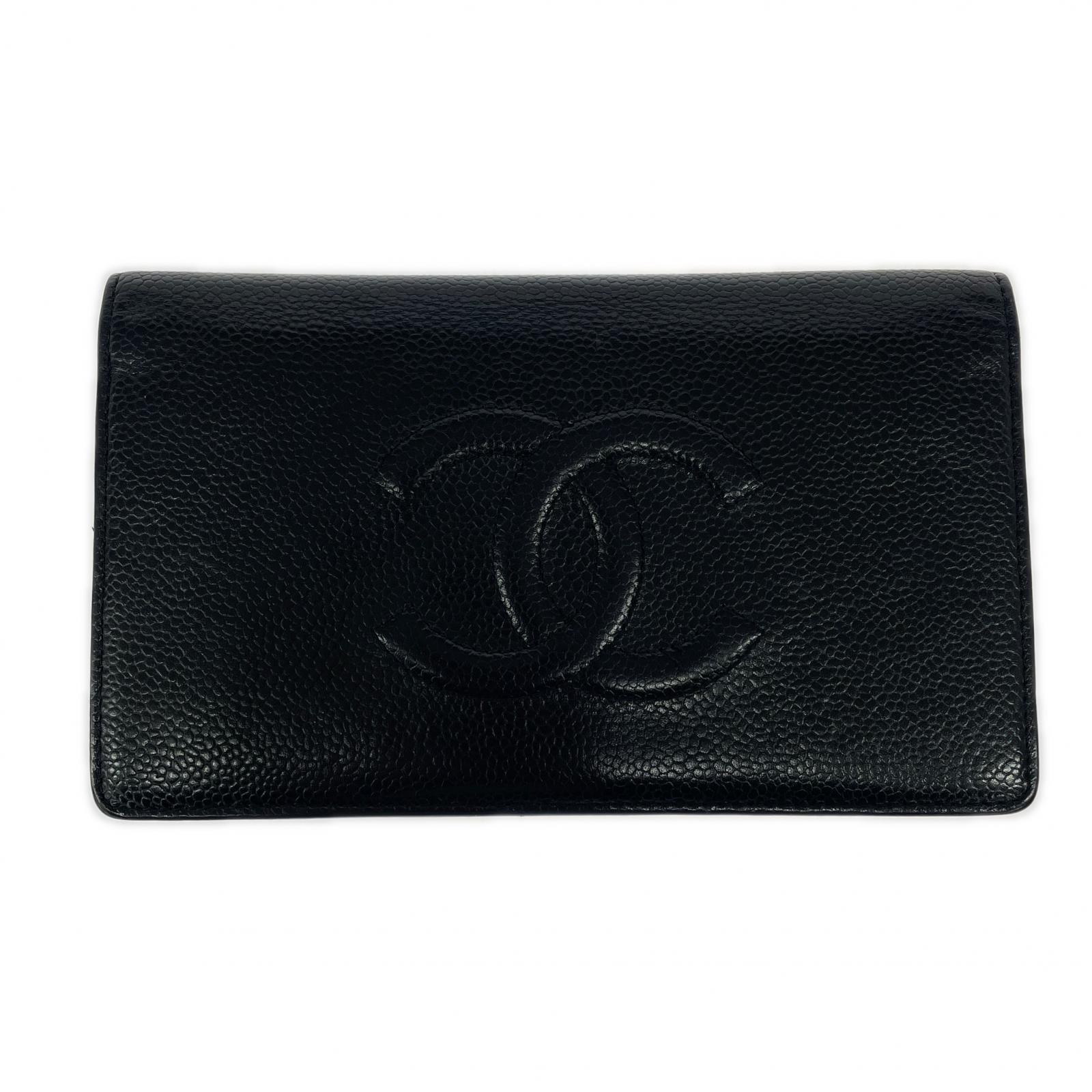 CHANEL キャビアスキン 長財布