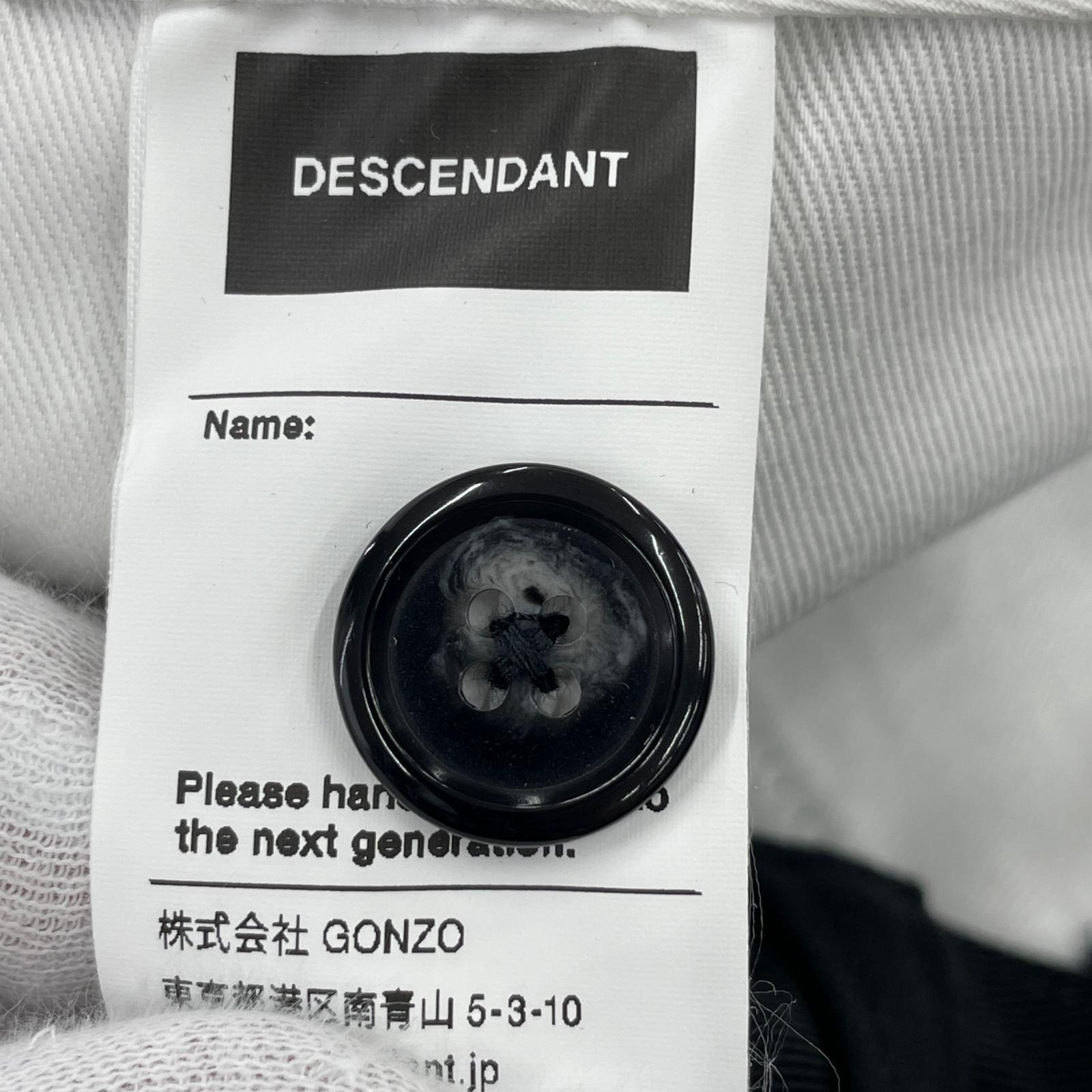 パンツ 25SS DC-3 オーガニックコットンツイル トラウザーズ 黒 (2) ブラック