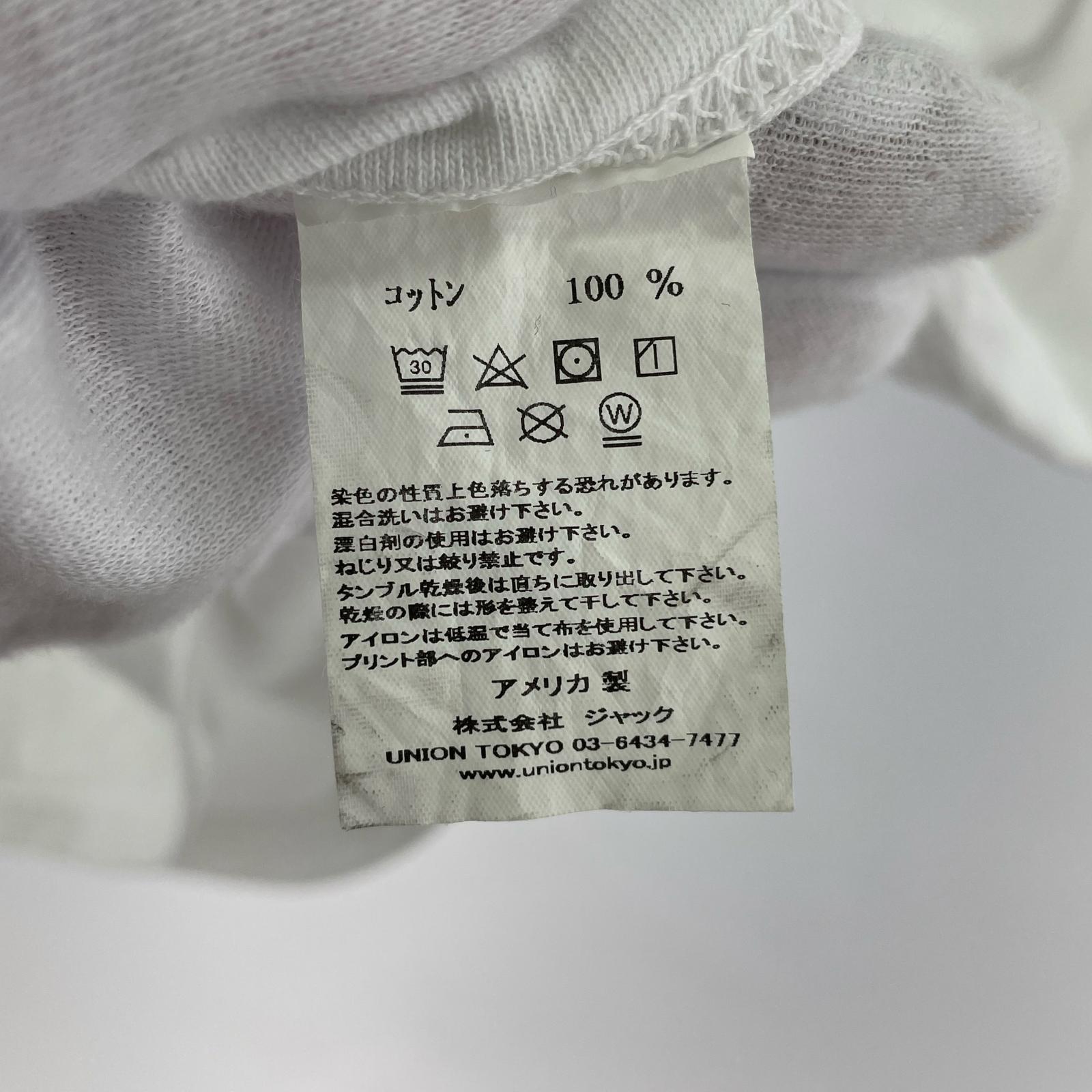 半袖Tシャツ UNION 30th S/S TEE WHITE LOGO PRINT ホワイト