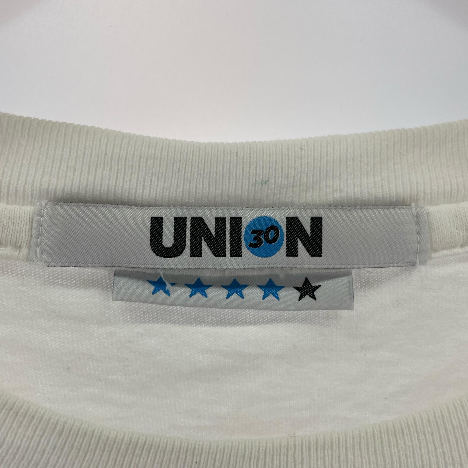 半袖Tシャツ UNION WAVY LOGO TEE WHITE ホワイト