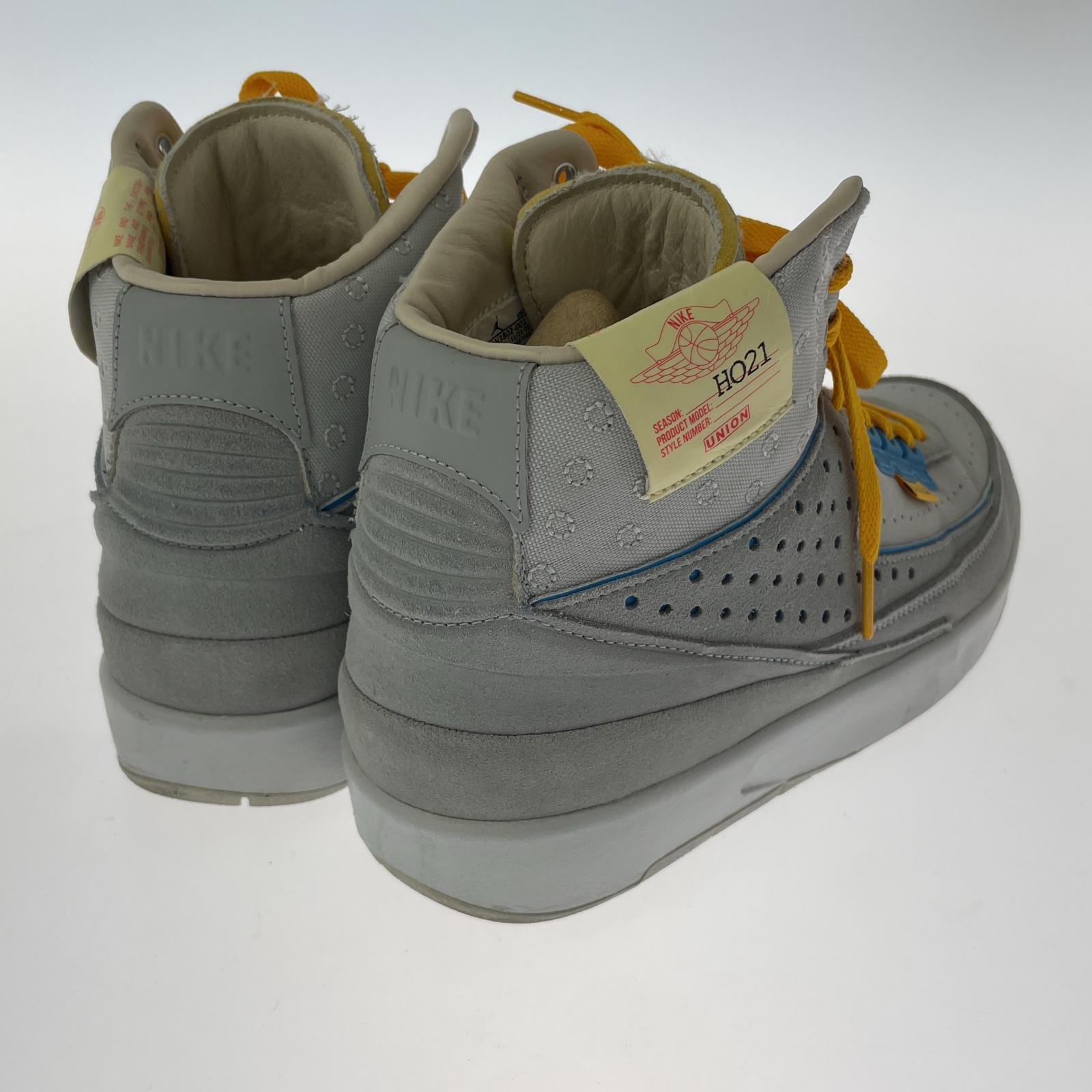 スニーカー UNION AIR JORDAN 2 GREY FOG 27.5cm (US9 1/2 UK9 EU45) グレー