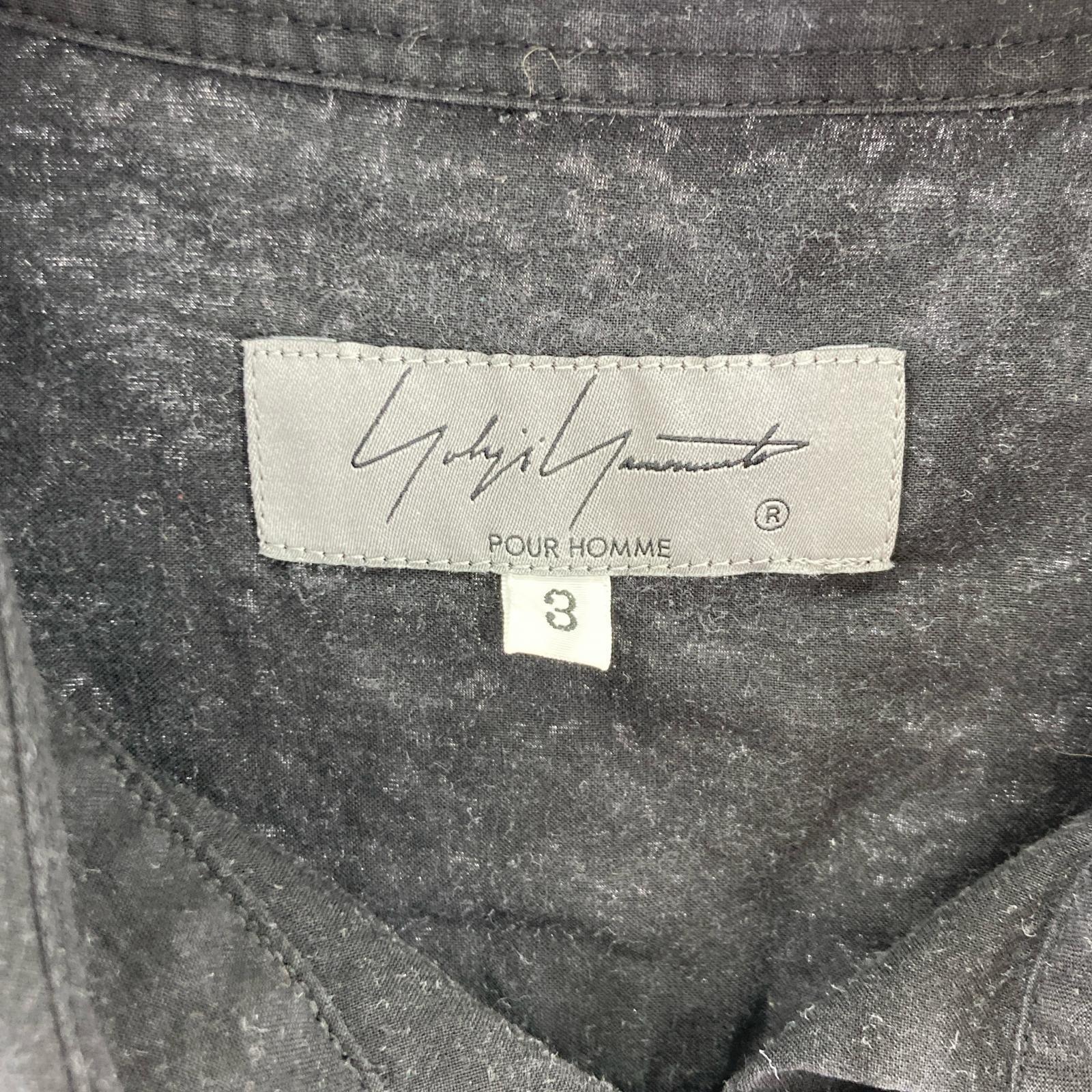 半袖シャツ POUR HOMME ダリアプリント 半袖シャツ HG-B34-236 (3) 3 ブラック