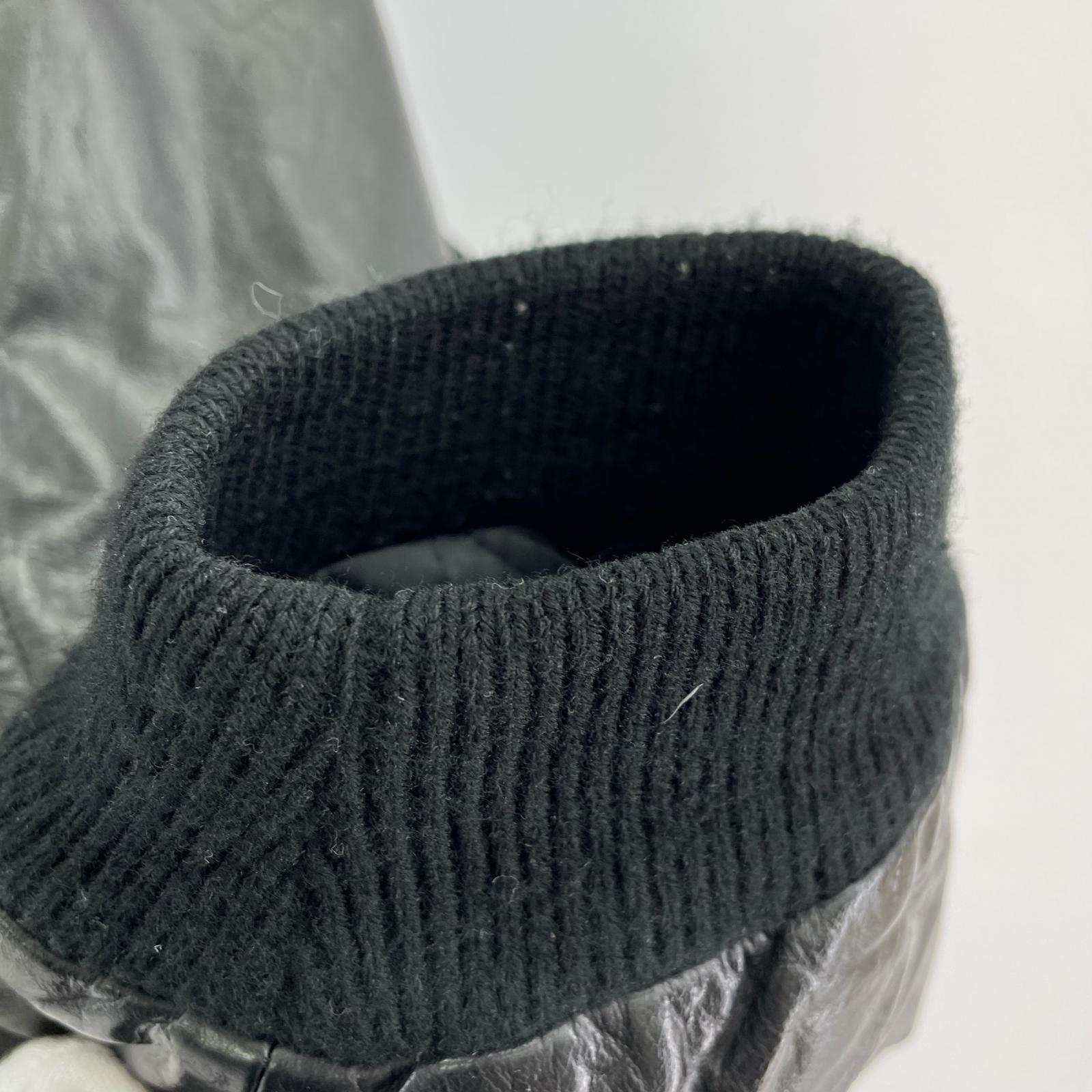 ジャケット CABADA SPORTSWEAR 袖レザー ウールスタジャン 黒 (XL) ブラック