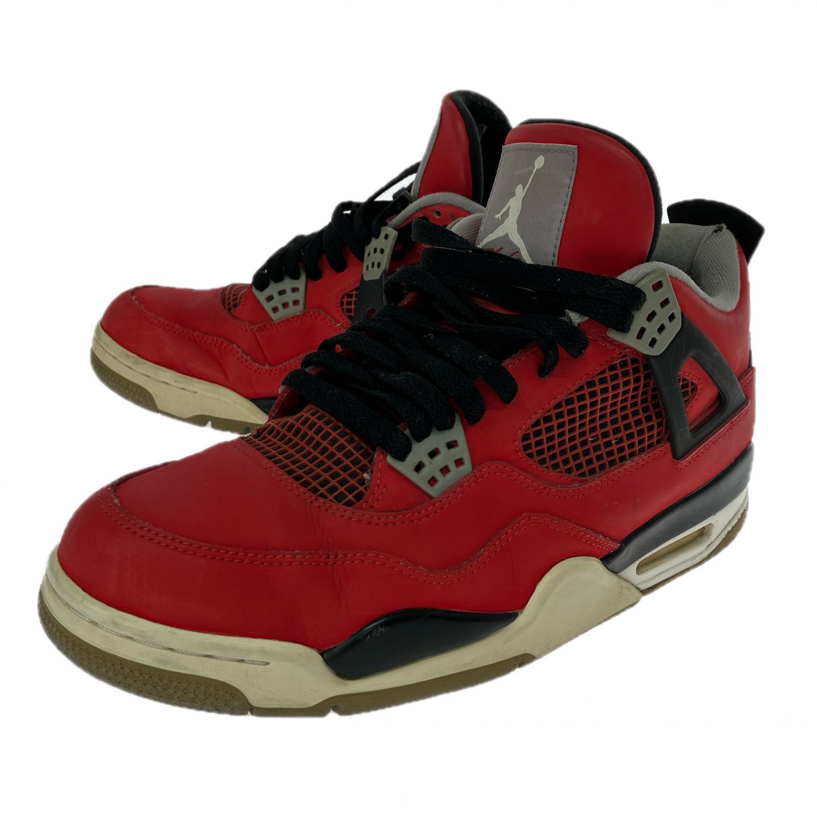 スニーカー AIR JORDAN4 RETRO BRAVO 赤 28.5cm (US10 1/2 UK10 EU47) レッド