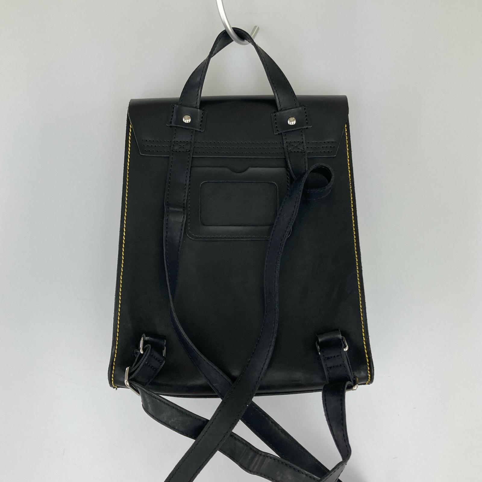 ショルダーバッグ MINI LEATHER BACKPACK ブラック