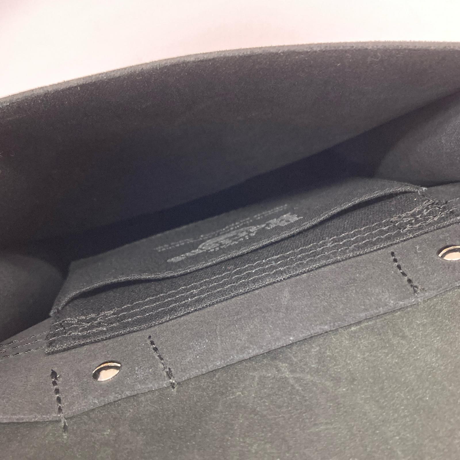 ショルダーバッグ MINI LEATHER BACKPACK ブラック