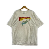 半袖Tシャツ HANDYMAN 00s パロディー 白(XL) ホワイト