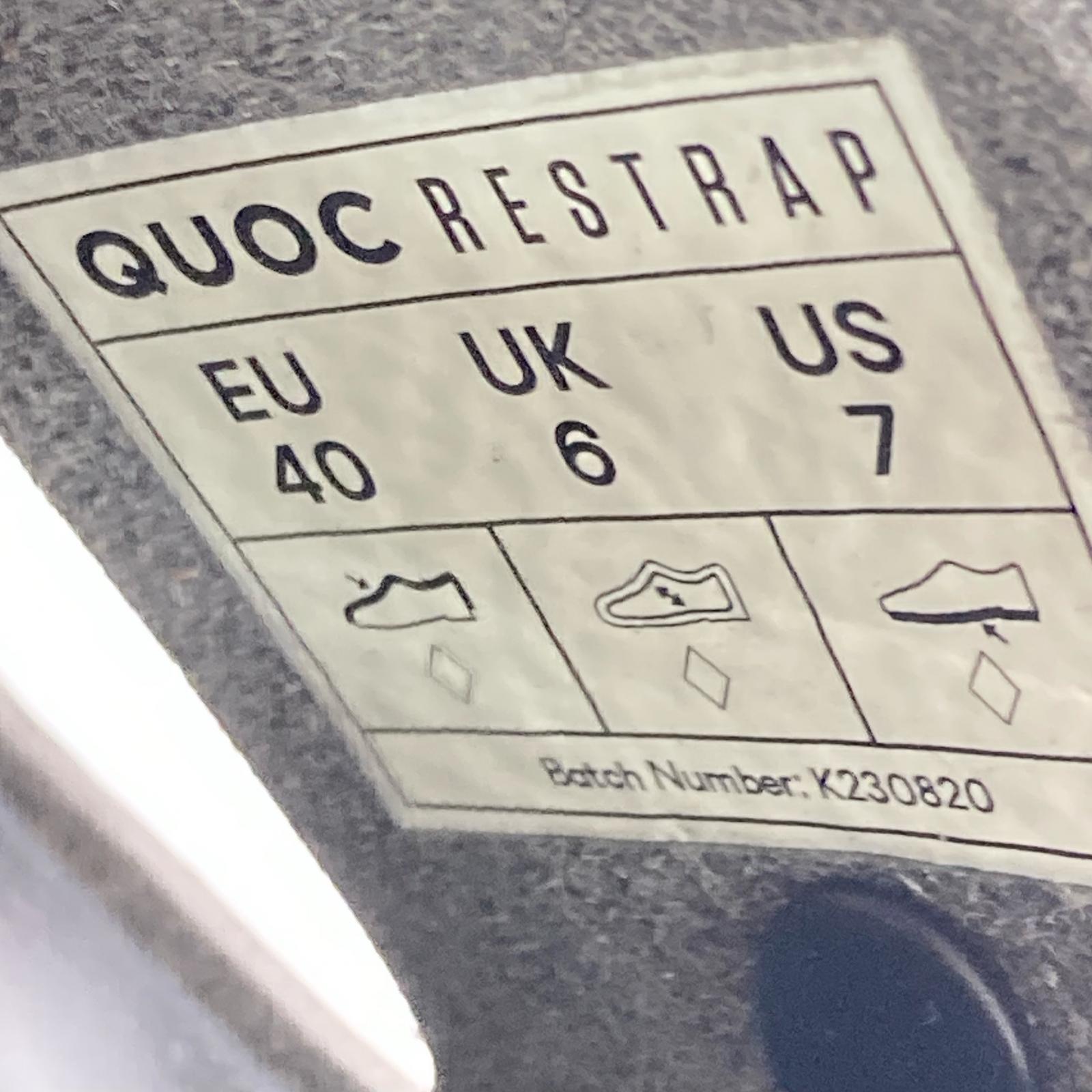 サンダル quoc restrap US7 ブラック