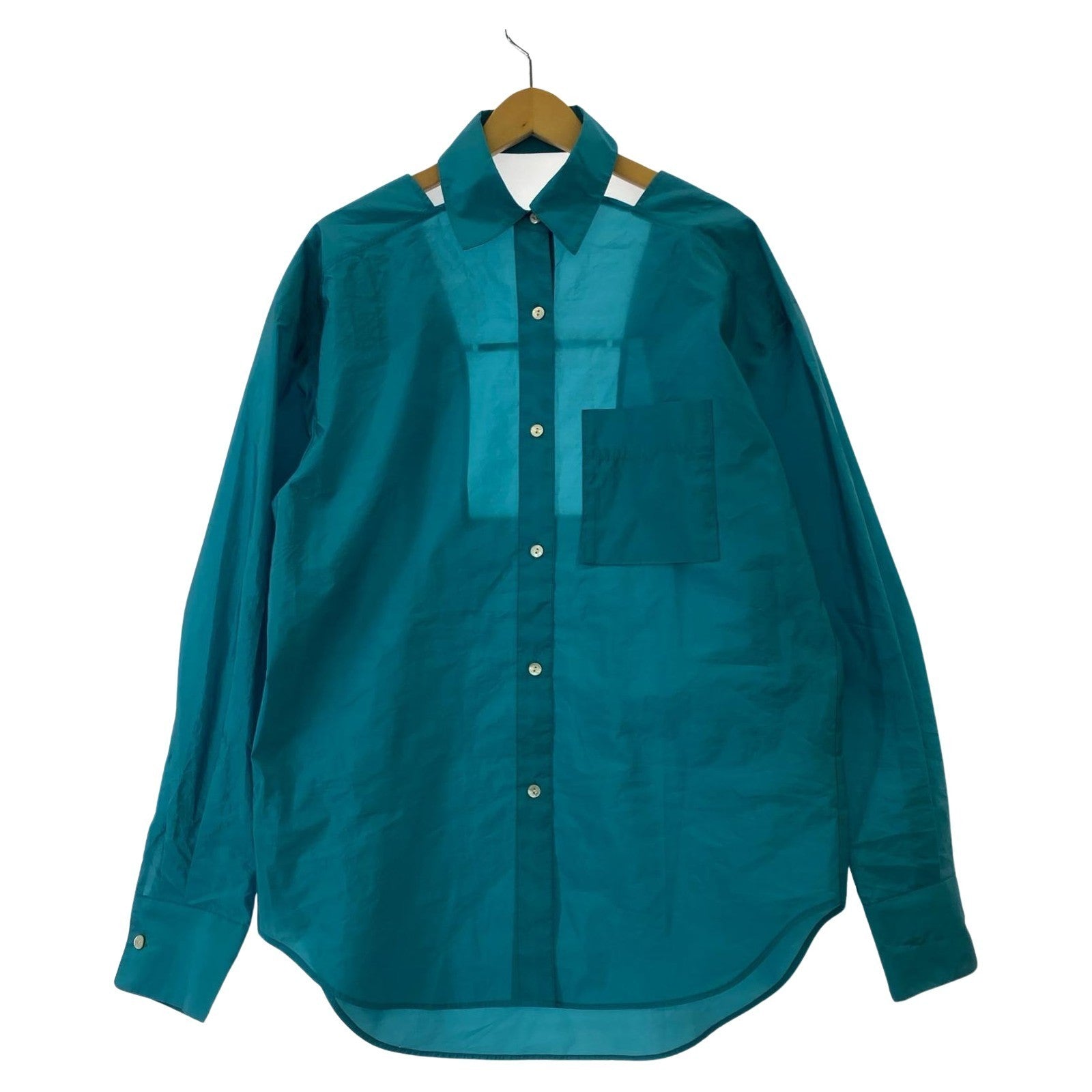 長袖シャツ Crash Silky Over Shirt/ブルー/21231315105 フリー ブルー