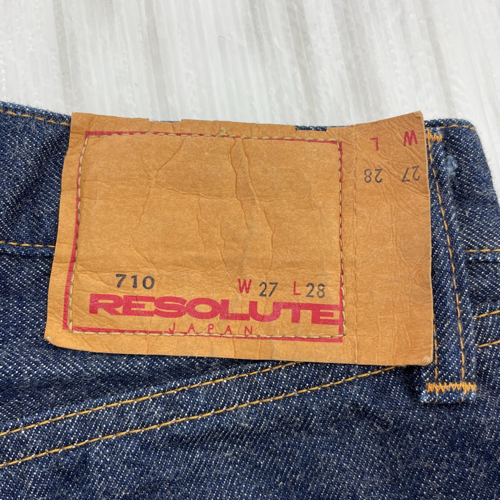 デニムパンツ resolute 710 27 ネイビー