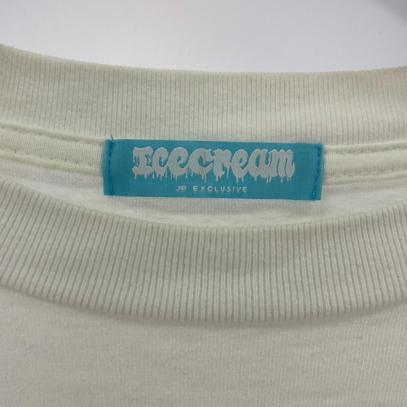 長袖Tシャツ ICECREAM L/Sカットソー/S S ホワイト