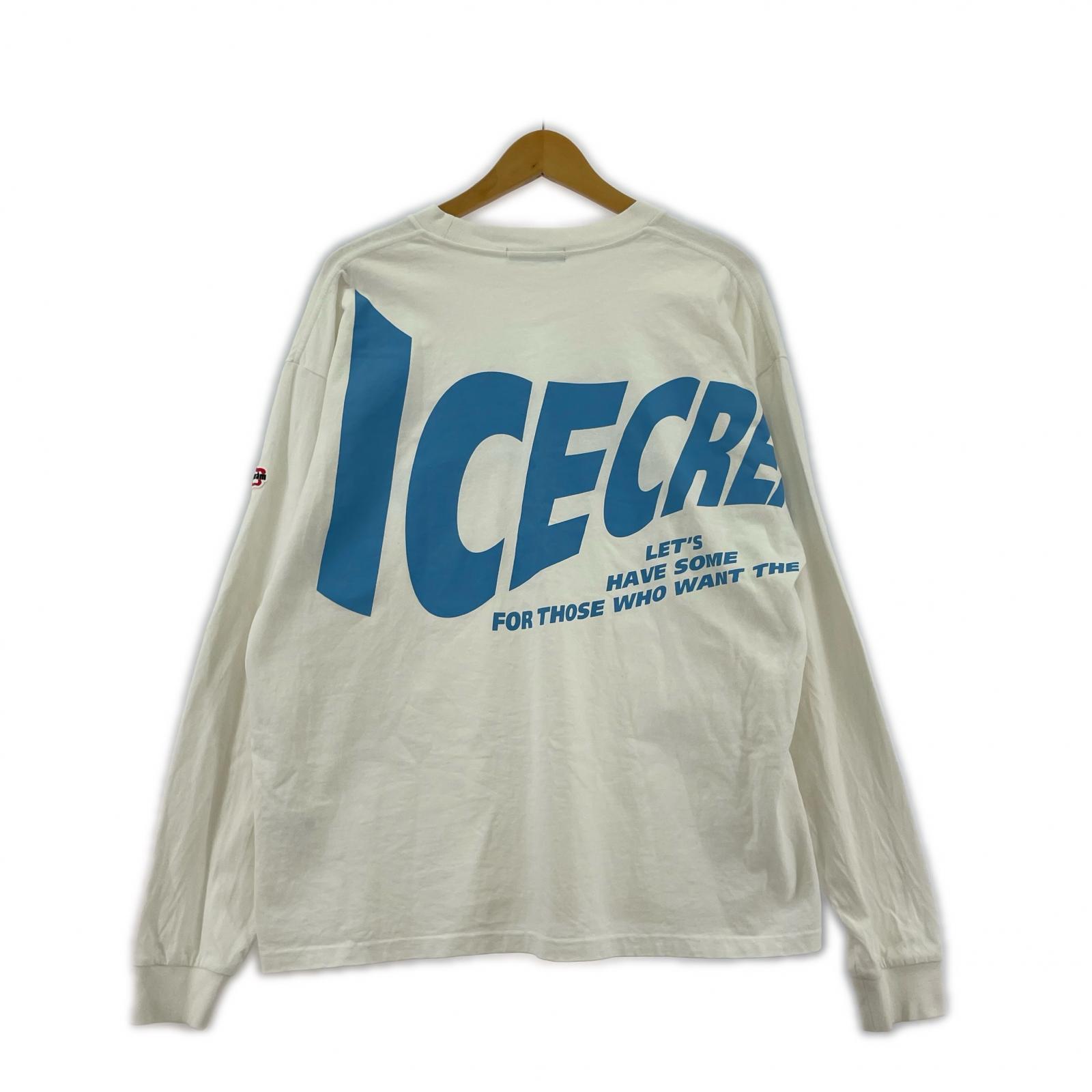長袖Tシャツ ICECREAM L/Sカットソー/S S ホワイト