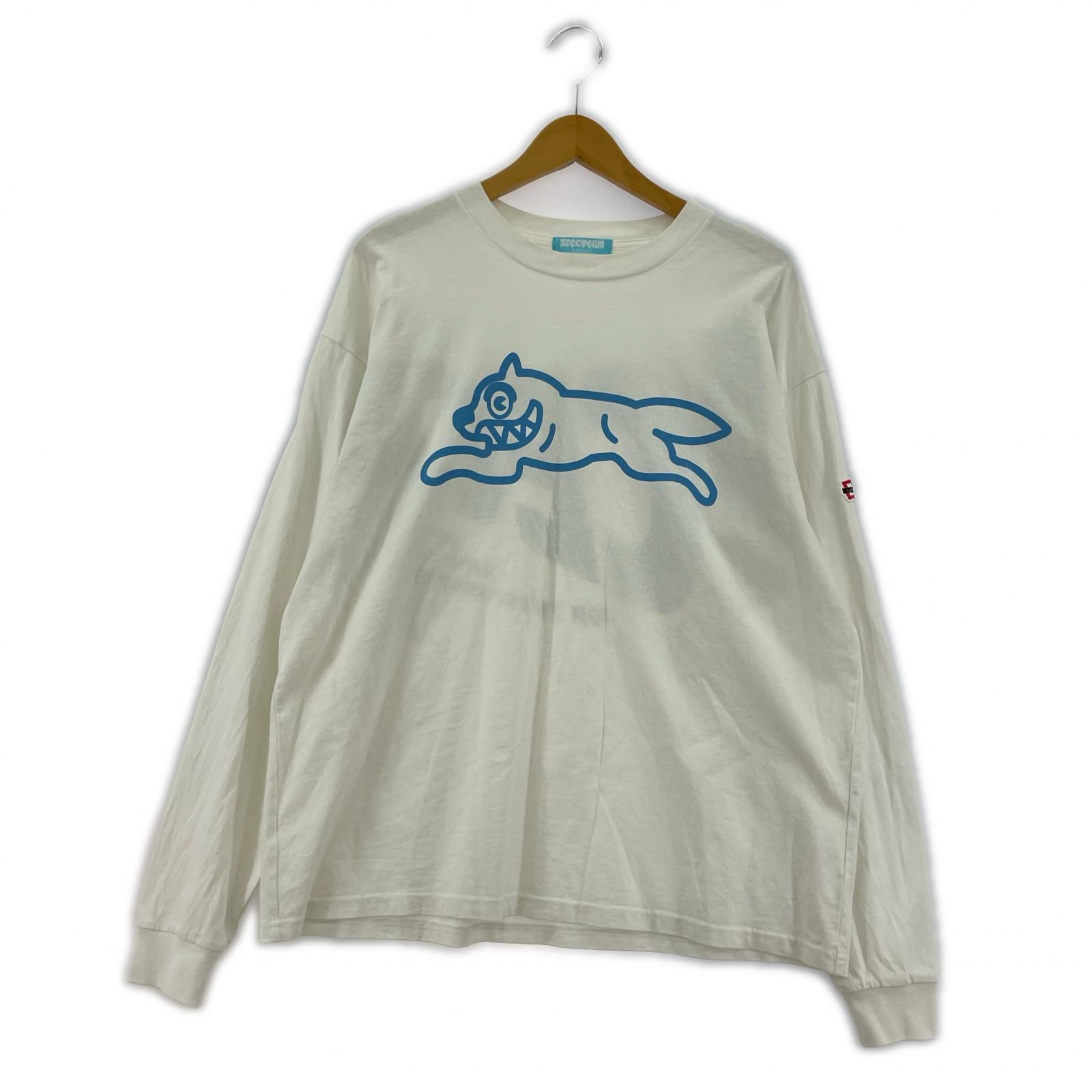 長袖Tシャツ ICECREAM L/Sカットソー/S S ホワイト