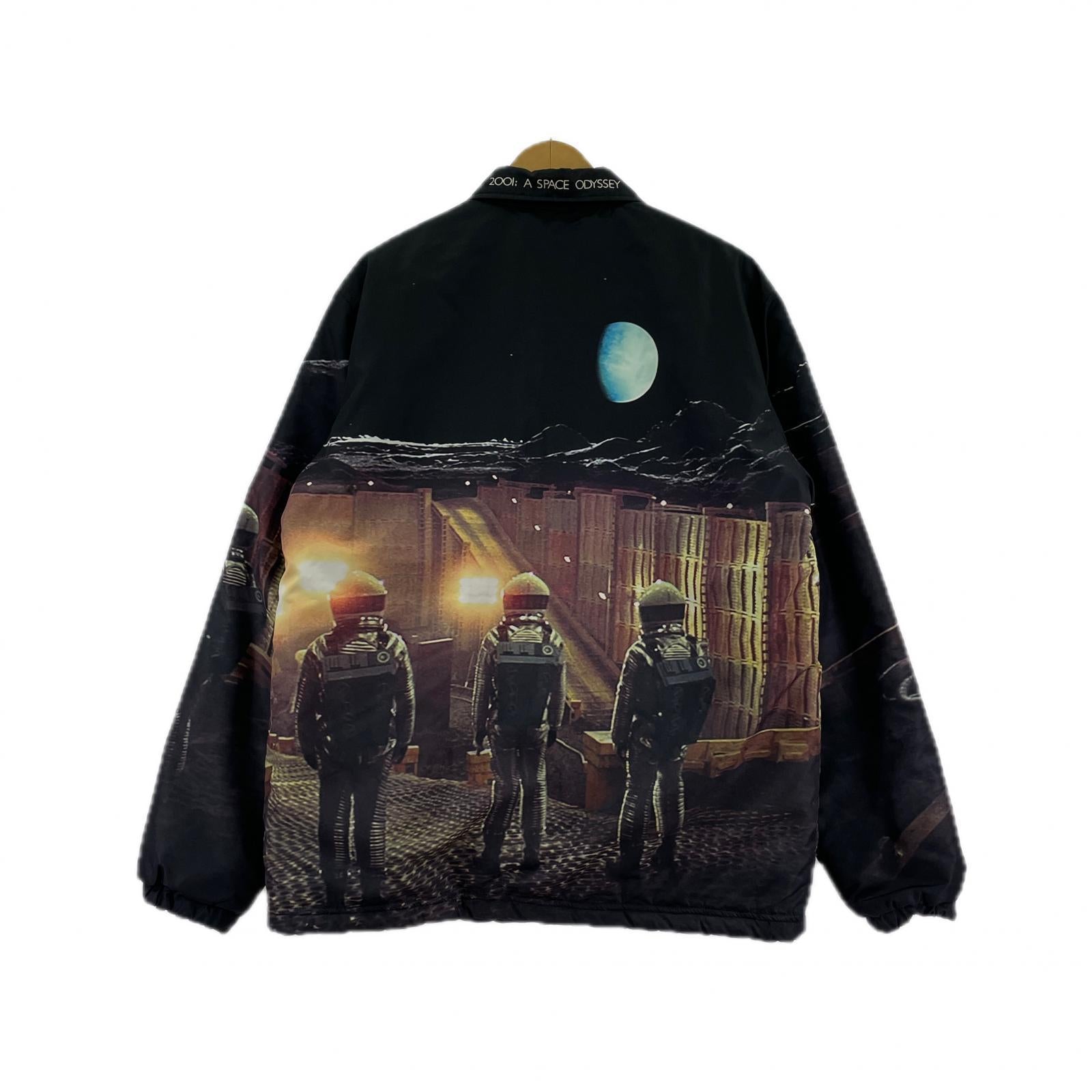 ジャケット 18AW 宇宙の旅 裏ボア 総柄転写 コーチジャケット 4 ブラック