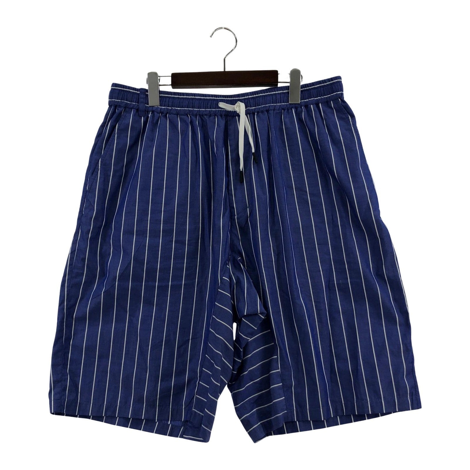 ショートパンツ WHITE MOUNTAINEERING 25SS STRIPE WIDE SHORT PANTS ワイドショーツ 4 ブルー 4 ブルー