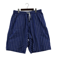 ショートパンツ WHITE MOUNTAINEERING 25SS STRIPE WIDE SHORT PANTS ワイドショーツ 4 ブルー 4 ブルー