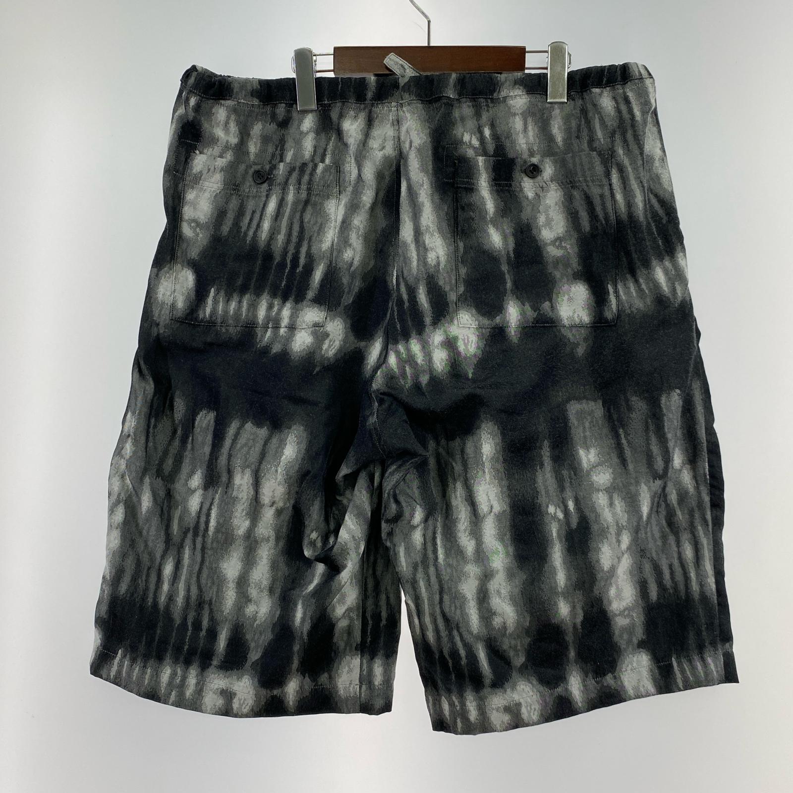 ショートパンツ WHITE MOUNTAINEERING 25SS CAMO JACQUARD 2TUCK WIDE SHORT 4 黒系 4 ブラック