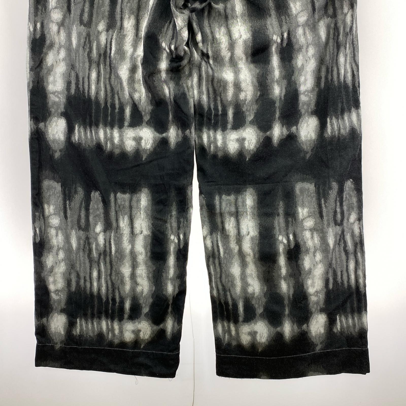 パンツ WHITE MOUNTAINEERING 25SS CAMO JACQUARD 2 TUCK WIDE PANTS 4 黒系 4 ブラック