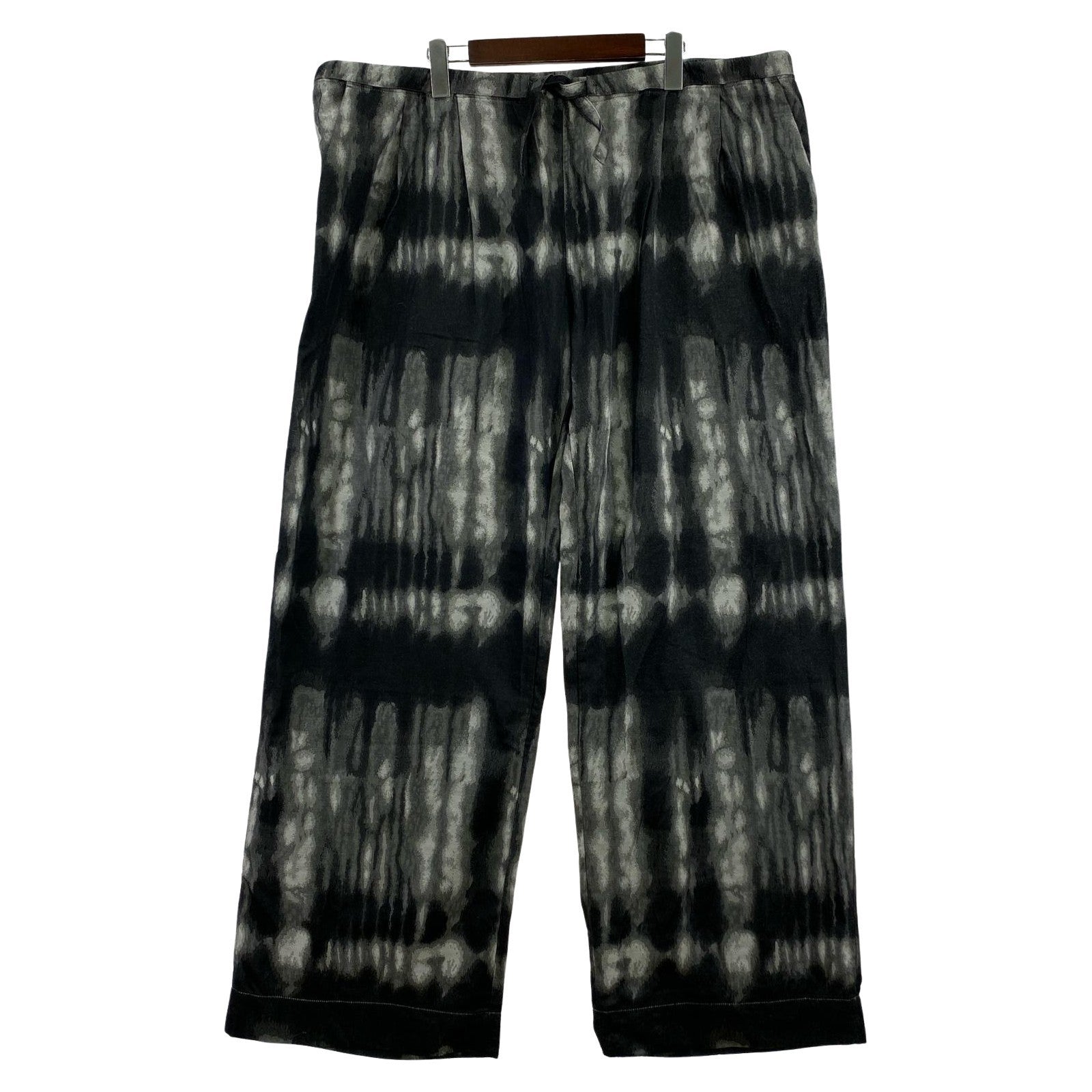パンツ WHITE MOUNTAINEERING 25SS CAMO JACQUARD 2 TUCK WIDE PANTS 4 黒系 4 ブラック