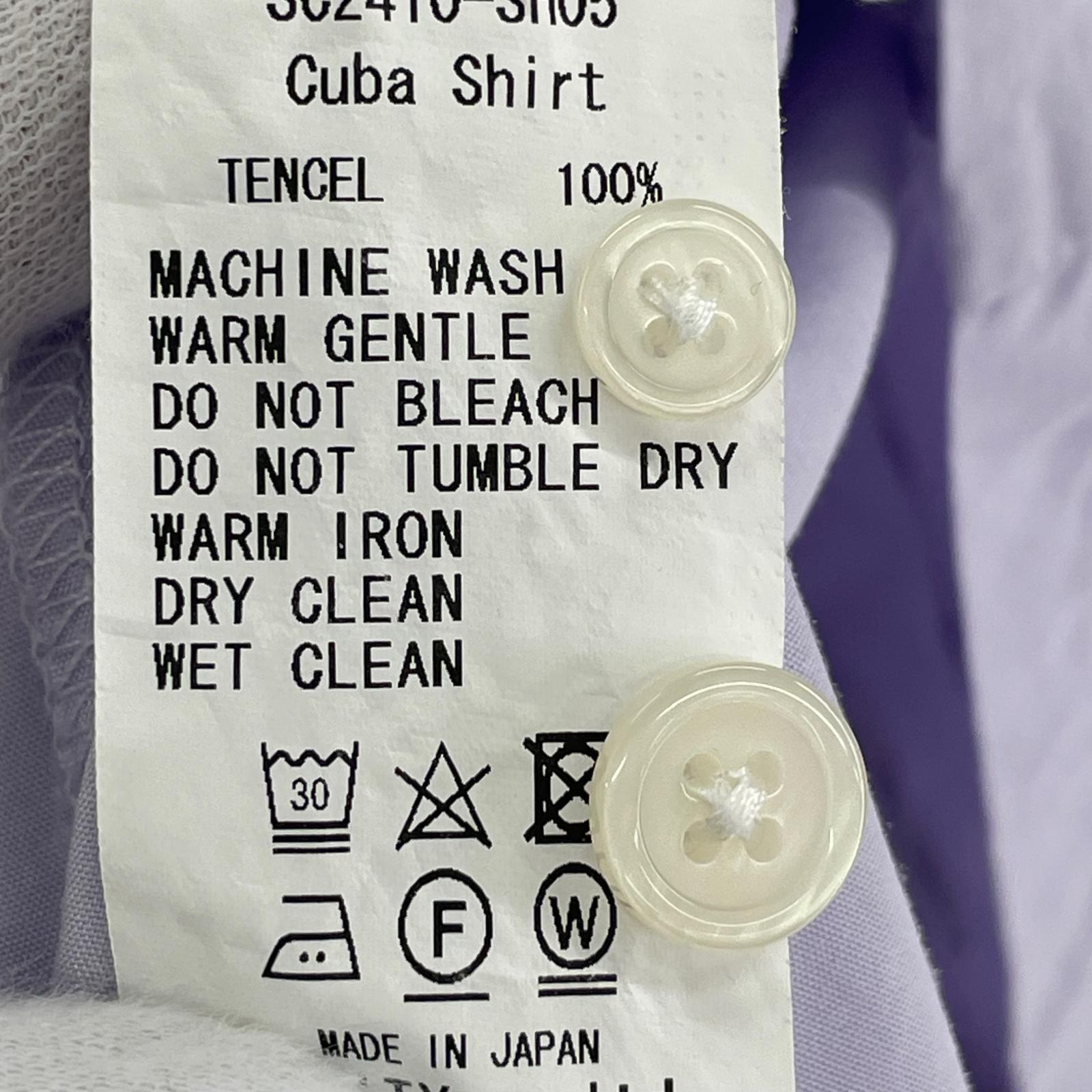 半袖シャツ Cuba Shirt PUP (L) L パープル