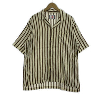 半袖シャツ Stripe Jacquard Shirt (L) L ブラウン
