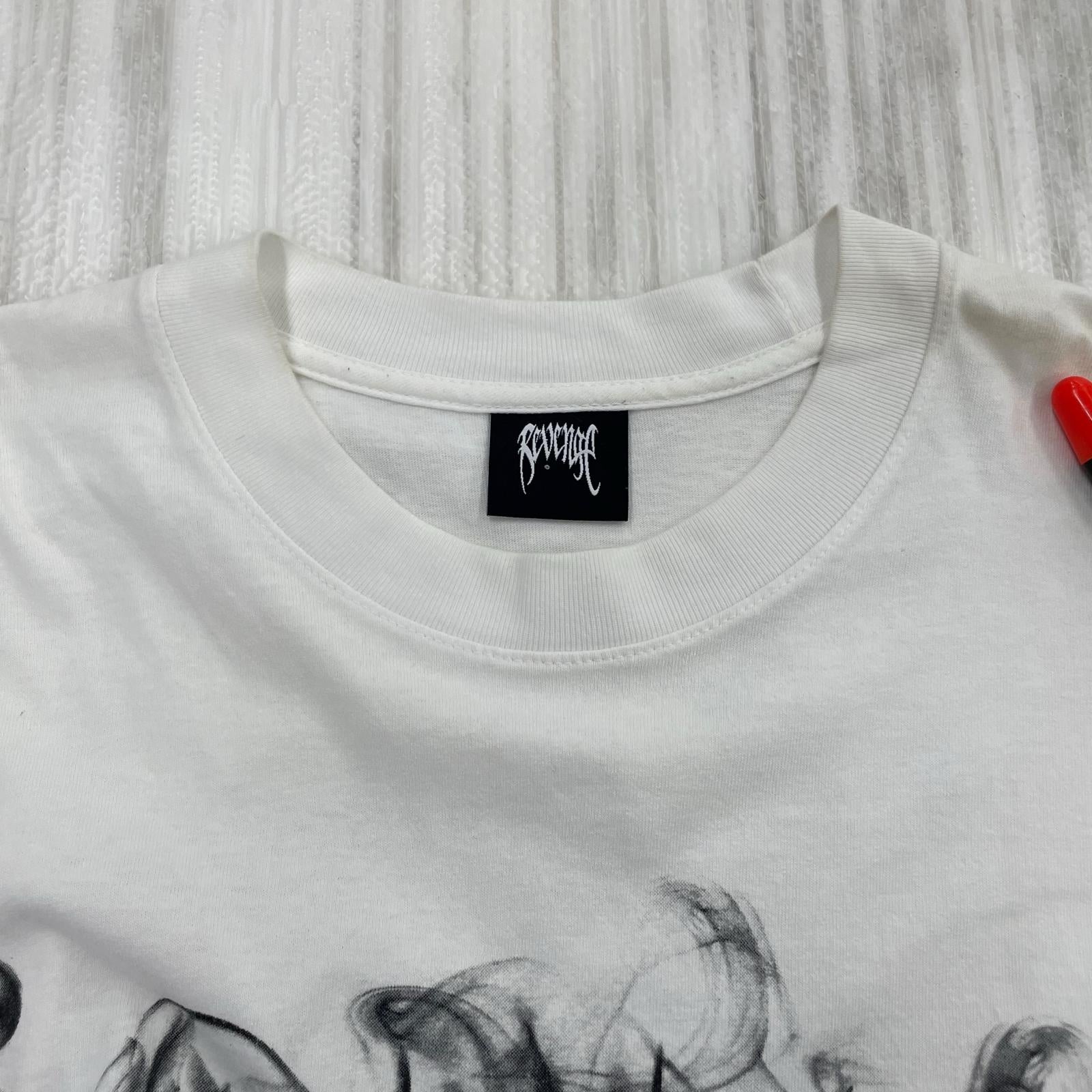 半袖Tシャツ REVENGE/ホワイト ホワイト