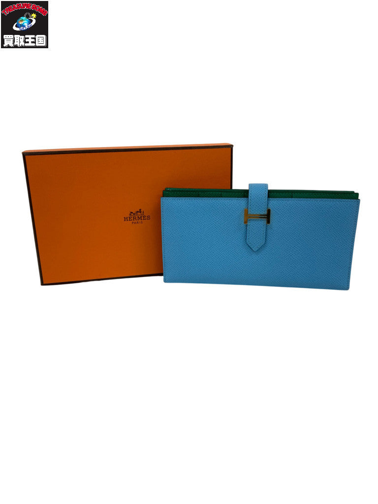 HERMES ベアンスフレ バイカラー 長財布